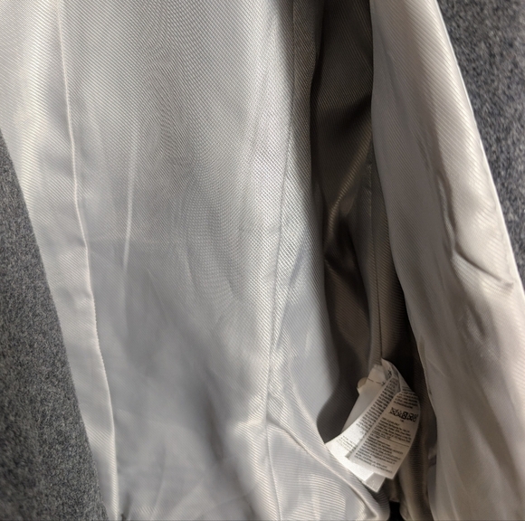 Banana Republic By Mario Bellucci Gray Wool Blend Moto Blazer Jacket - Picture 7 of 10